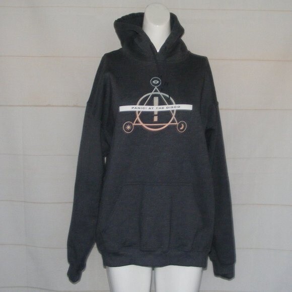 PANIC AT THE DISCO Hoodie Sweatshirt, L, Pray for the Wicked, Gray - Picture 8 of 11